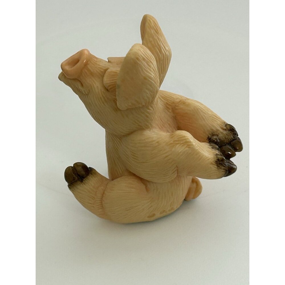 Vintage Piggin' Kiss Me by David Corbridge 1997 Hand Made Pig Figurine 3" Tall - Picture 2 of 9